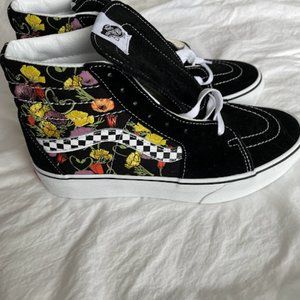 Vans Sk8-Hi Floral Embroidery NWOT sz womens 8.5